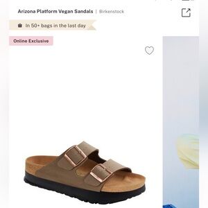 Brown Birkenstock Platform Sandals
